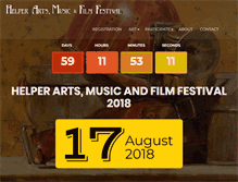 Tablet Screenshot of helperartsfestival.com
